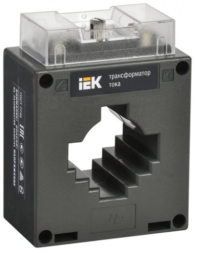 Трансформатор тока IEK ТТИ-40 600/5А 5ВА без шины класс точности 0.5 картинка